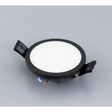 Built-in LED panel 5W 325Lm Black IP44 75mm Warm White (3000k)