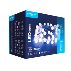 10 Metru Gara BERRY Apgaismojuma LED Virtene MODEE (100LED) Balta